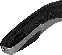 Kershaw Tumbler Folding Pocket Knife, 3.25 Inch Blade with Manual Open, Sub-Frame Lock (4038), Black