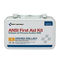 First Aid Only 90755 ANSI A 2015 and OSHA Compliant First Aid Kit, 10-Person Emergency First Aid Kit for Business, Home, Car