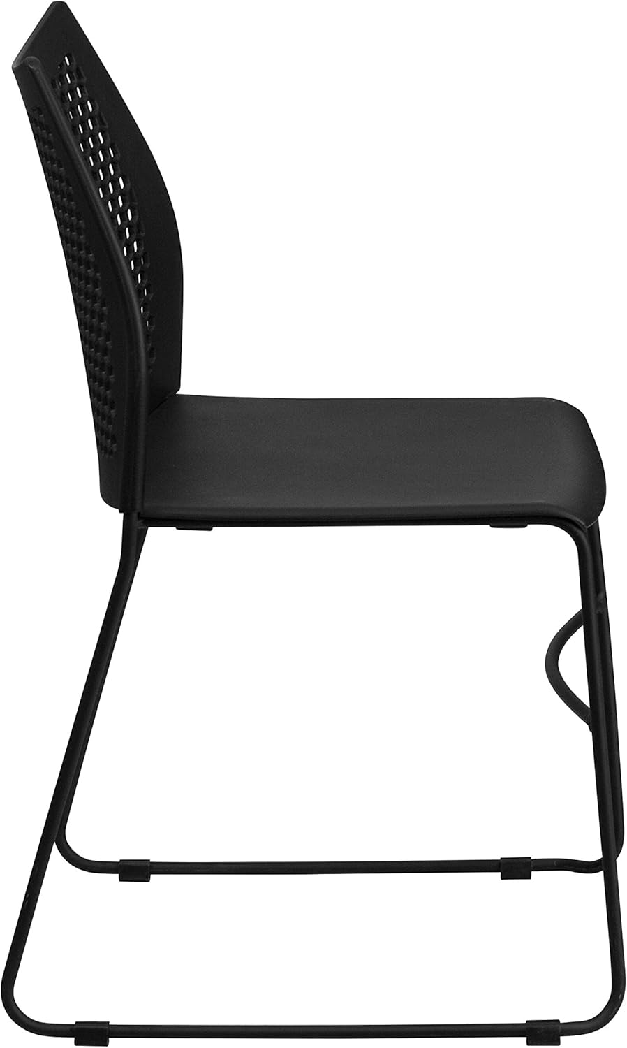 Flash Furniture HERCULES Series 661 lb Capacity Stack Chair with Air-Vent Back and Sled Base