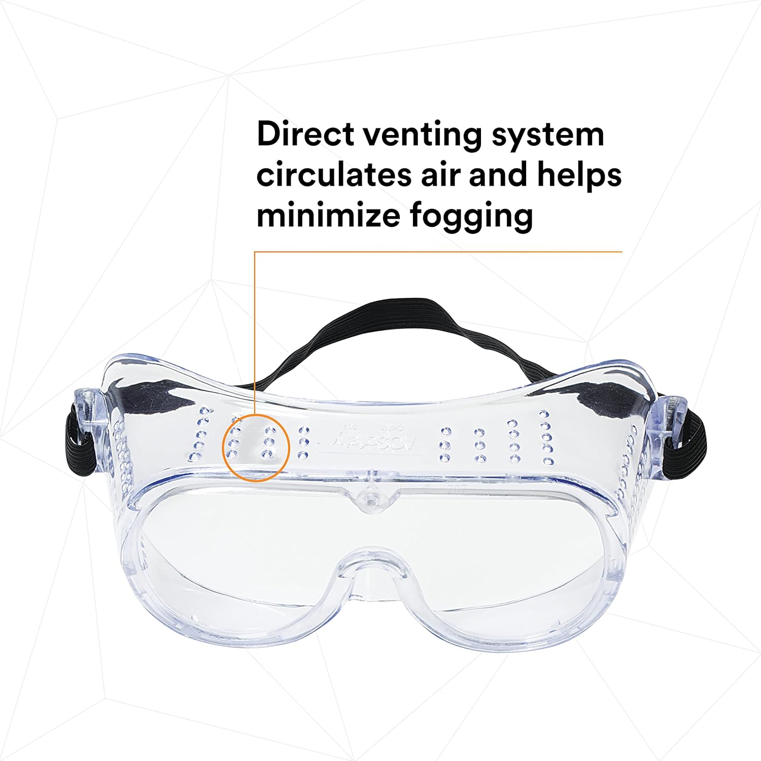 3M Impact Safety Goggles 40650-00000-10, Clear Lens