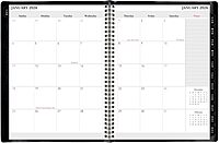 Office Depot Brand Weekly Monthly Planner, 8" x 11", Black, January 2026 to December 2026, OD71080026