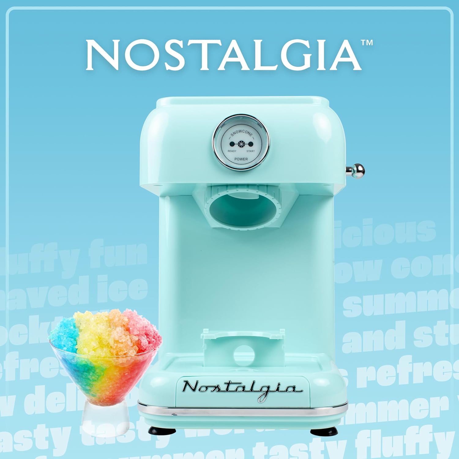 Nostalgia Retro Snow Cone Shaved Ice Machine