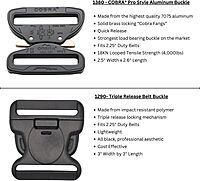 HERO'S PRIDE Ballistic Deluxe Rigid Duty Belt - 1680 denier