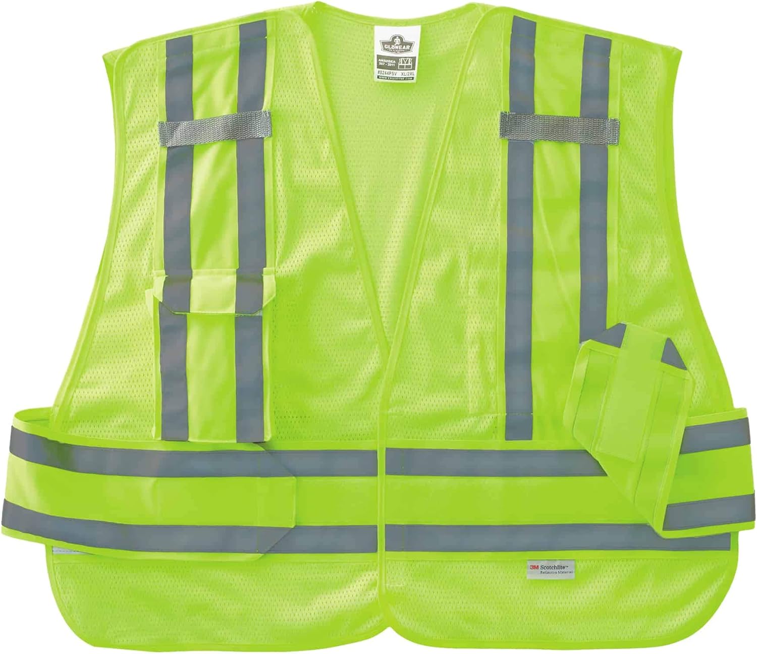ERGODYNE GloWear 8244PSV ANSI High Visibility Expandable Public Safety Vest