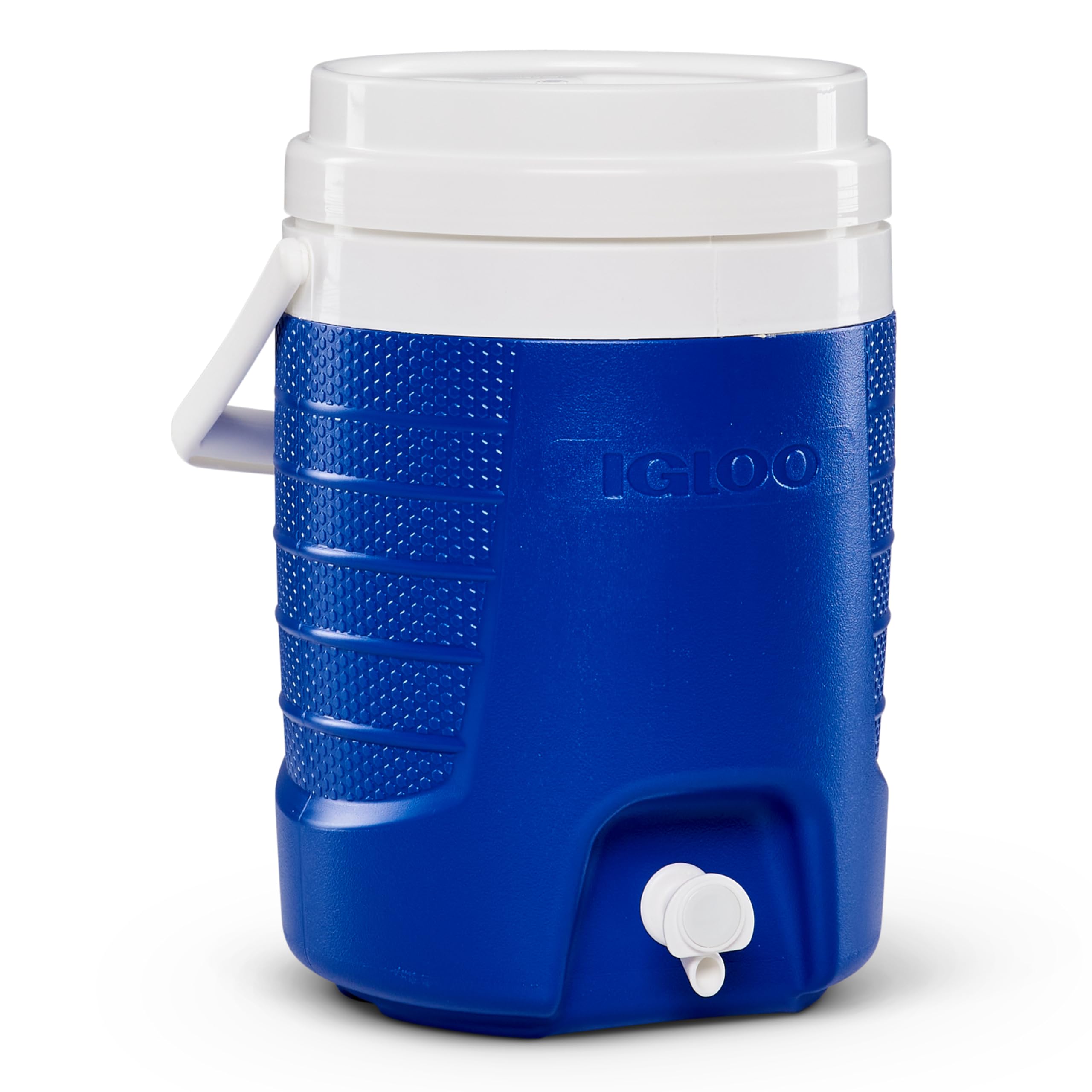 Igloo 2 Gallon Portable Sports Cooler Water Beverage Dispenser, Insulated Cooler Dispenser, Majestic Blue
