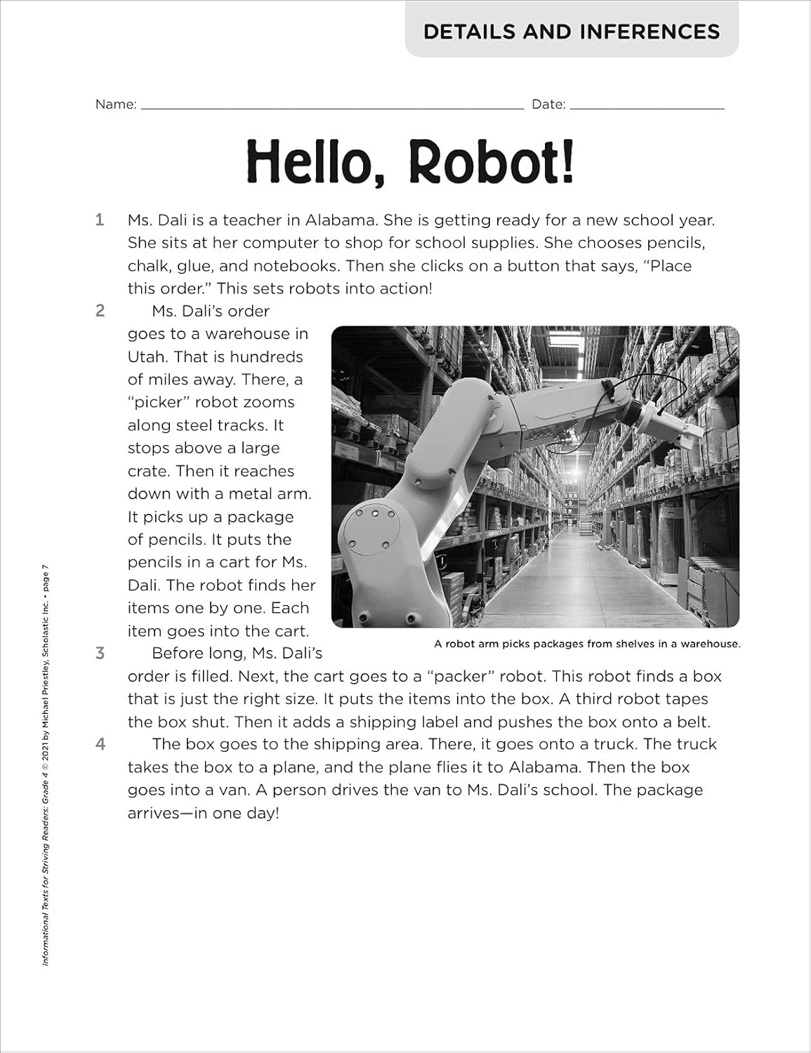 Informational Texts for Striving Readers: Grade 4 (Indian Head)