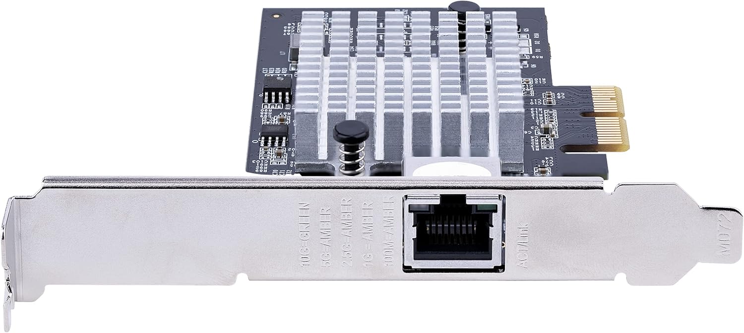 StarTech.com 1-Port 10Gbps PCIe Network Adapter Card, Network Card for PC/Server