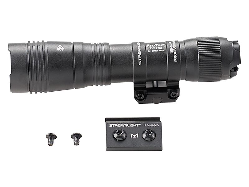 Streamlight 89003 ProTac 2.0 2000-Lumen Rail Mount High Lumen Tactical Rechargeable Long Weapon-Mounted Flashlight with SL-B50 Battery Pack and USB-C Cord, Black