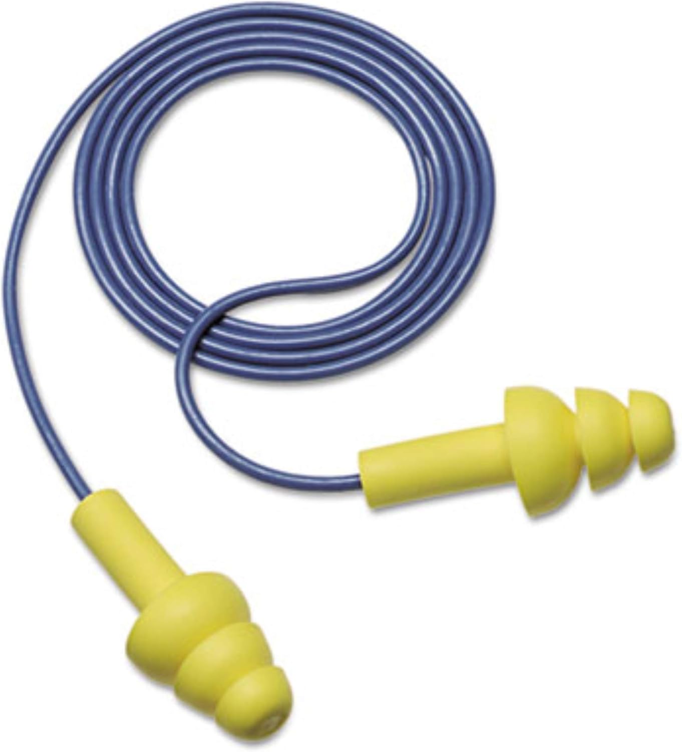 3M 3404004 E·A·R UltraFit Earplugs, Corded, Premolded, Yellow, 100 Pairs