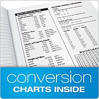 TOPS Composition Book, 7-1/2in x 9-3/4in, Wide Rule, 100 Sheets, Black Marble