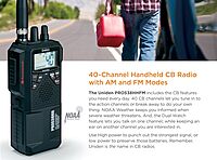 Uniden PRO538HHFM, “2 in 1” Dual Handheld/Mobile Emergency CB Radio with New FM Mode, Full 40 Channels, NOAA Weather Alerts