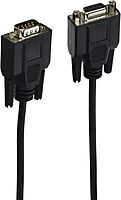 C2G/Cables to Go 52031 DB9 M/F Serial RS232 Extension Cable - Black (10 Feet)