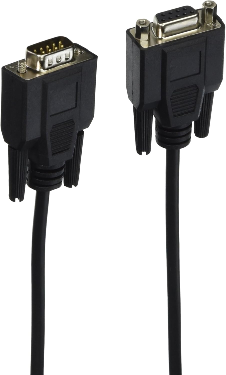 C2G/Cables to Go 52031 DB9 M/F Serial RS232 Extension Cable - Black (10 Feet)