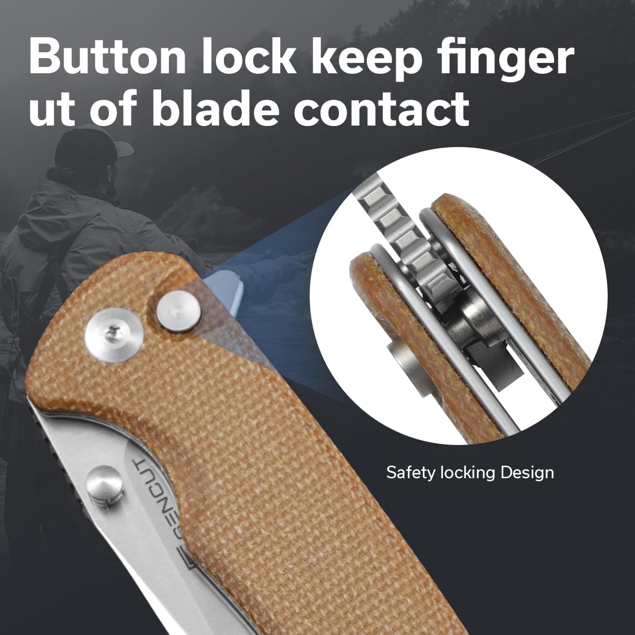 SENCUT Sachse Pocket Knife Folding Knife for EDC