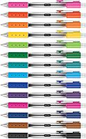 TUL GL Series Retractable Gel Pens, Medium Point, 0.7 mm, Silver Barrel, Assorted Standard & Bright Ink Colors, Pack Of 14 Pens