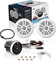 BOSS Audio Systems MGR350B Marine Gauge Receiver and Speaker Kits