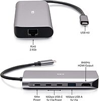 C2G USB-C® 4.0 6-in-1 Mini Docking Station with HDMI®, USB-A, Ethernet, and USB-C® 85W– 8K 60HZ