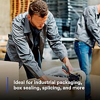 3M Scotch 371 Industrial-Grade Packing Tape, Clear, 48 mm x 100 m, High Performance Sealing Tape for Medium-Duty Commercial