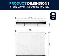 FLASH FURNITURE Capri Comfortable Sleep 12" Hybrid Pocket Spring and Foam Mattress in a Box