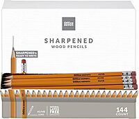 Office Depot® Brand Gravity Feed Woodcase Pre-Sharpened Pencils, 2.2 mm, HB Hardness, Yellow, Box Of 144 Pencils