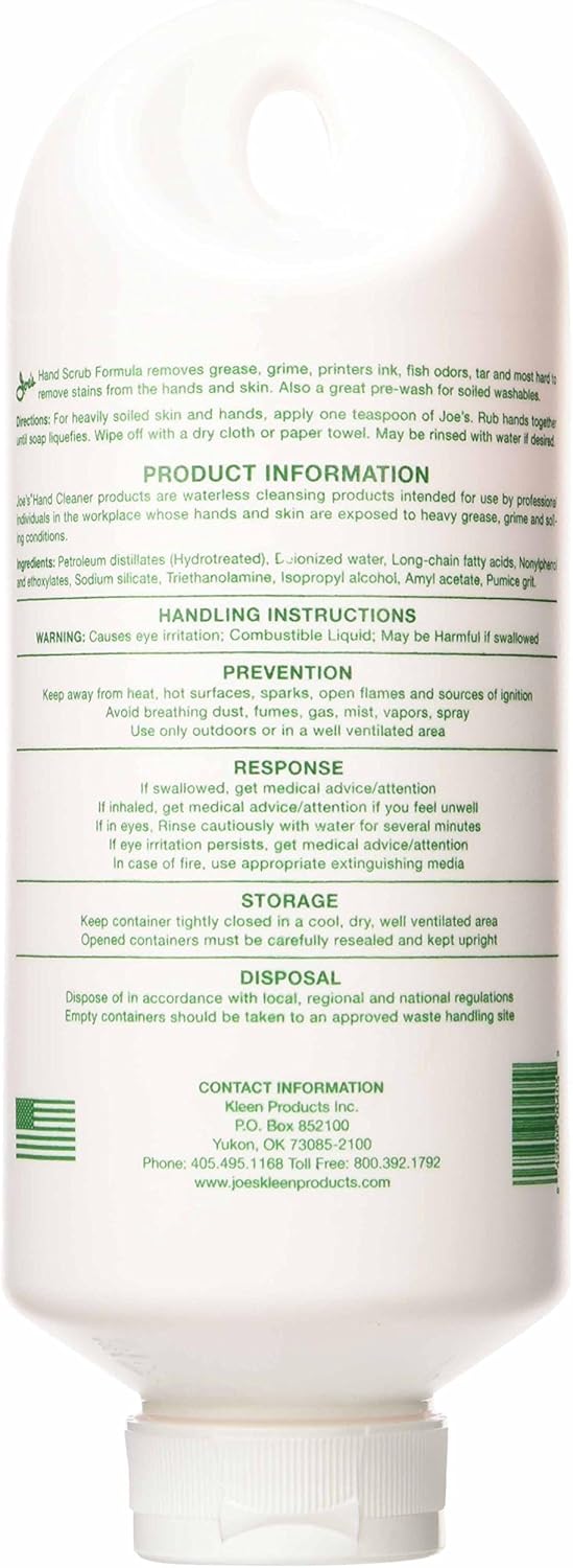 Joe's Hand Cleaner 405 Hand Cleaner Scrub