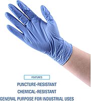 Boardwalk Disposable General-Purpose Powder-Free Nitrile Gloves, X-Large, Blue, 4mil, Box Of 100 Gloves
