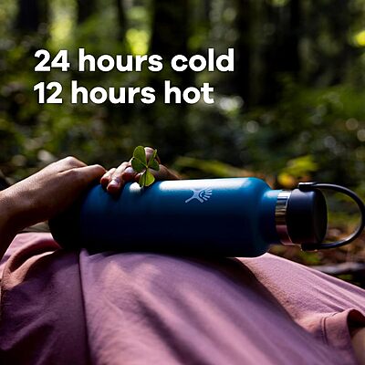 HYDRO FLASK Standard Mouth Insulated Stainless Steel Water Bottle with Flex Cap