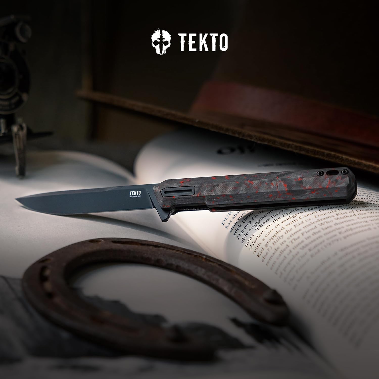 TEKTO F2 Bravo Folding Pocket Knife - D2 Steel Blade, Ceramic Ball Bearings - EDC - Snap