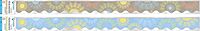 Barker Creek Double-Sided Scalloped Border Set of 2, Celebrate Mindfulness, Mixed-Design, 39' Each of 2 Designs, Mindfulness Sunrise and Sunset, 78 feet of Border Total (3868)