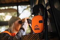 WALKER'S Razor Slim Electronic Earmuffs Ultra Low-Profile Folding Hearing Protection