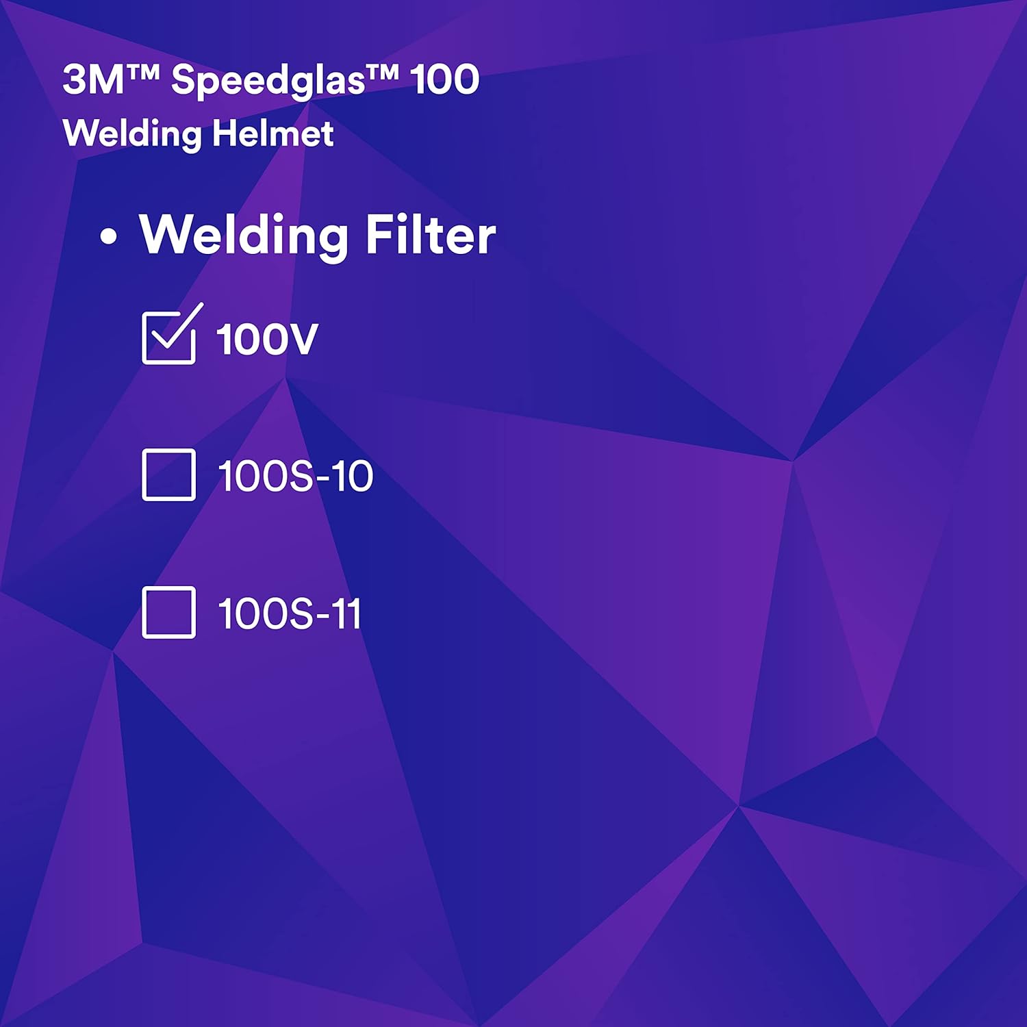 3M Speedglas Welding Helmet 100, Auto Darkening Filter 100V TIG 10A MIG/MAG Stick for Grinding, Sanding and Metal Repair