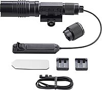 Streamlight 88090 ProTac Rail-Mount HL-X USB 1000-Lumen Rechargeable Multi-Fuel Weapon Light with Integrated Red Aiming Beam, Remote Switch, Tail Switch, and Clips, Black