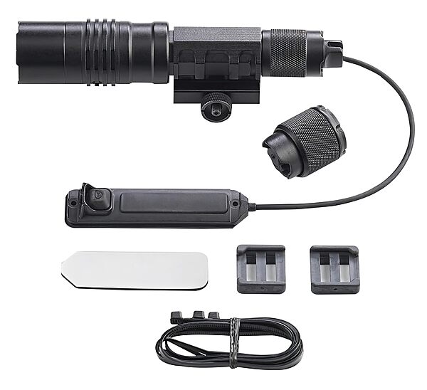 Streamlight 88090 ProTac Rail-Mount HL-X USB 1000-Lumen Rechargeable Multi-Fuel Weapon Light with Integrated Red Aiming Beam, Remote Switch, Tail Switch, and Clips, Black