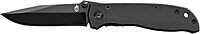 Gerber Gear Air Ranger Pocket Knife - 3.26" Plain Edge Folding Knife - EDC Gear and Equipment - Black Fine Edge-Black