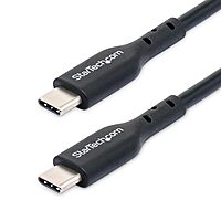 StarTech.com USB-C Charging Cable, USB 2.0 Type-C, 60W Power Delivery, TPE Jacket