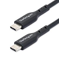 StarTech.com USB-C Charging Cable, USB 2.0 Type-C, 60W Power Delivery, TPE Jacket