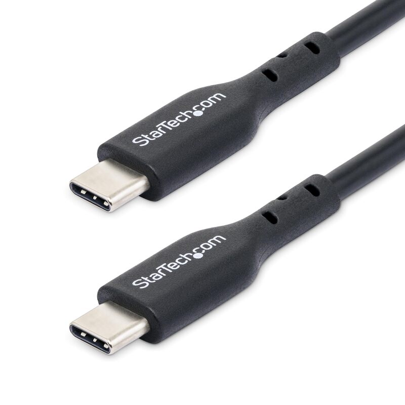 StarTech.com USB-C Charging Cable, USB 2.0 Type-C, 60W Power Delivery, TPE Jacket