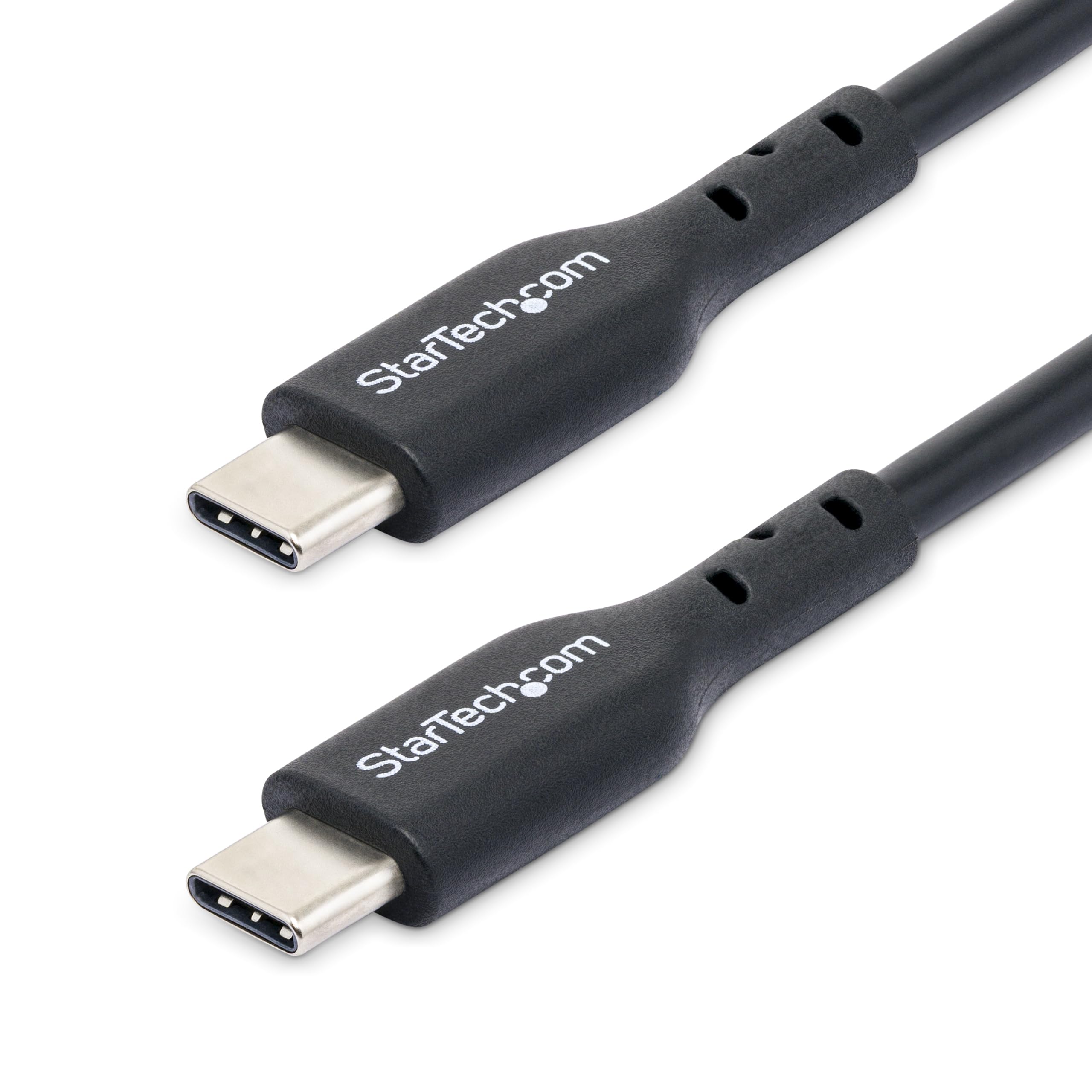 StarTech.com USB-C Charging Cable, USB 2.0 Type-C, 60W Power Delivery, TPE Jacket