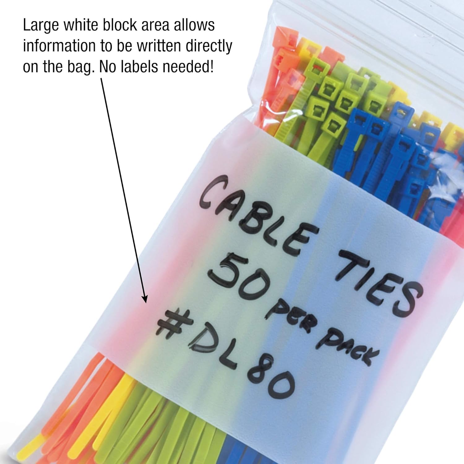 AVIDITI Reclosable Zipper Poly Bags, 4 Mil