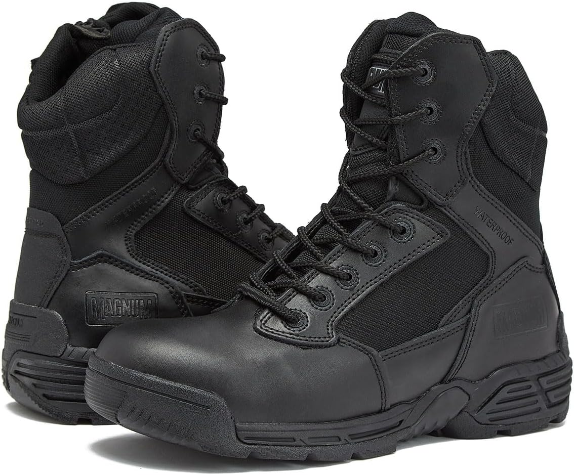 MAGNUM Men's Stealth Force 8" Side-Zip Waterproof Tactical Boots