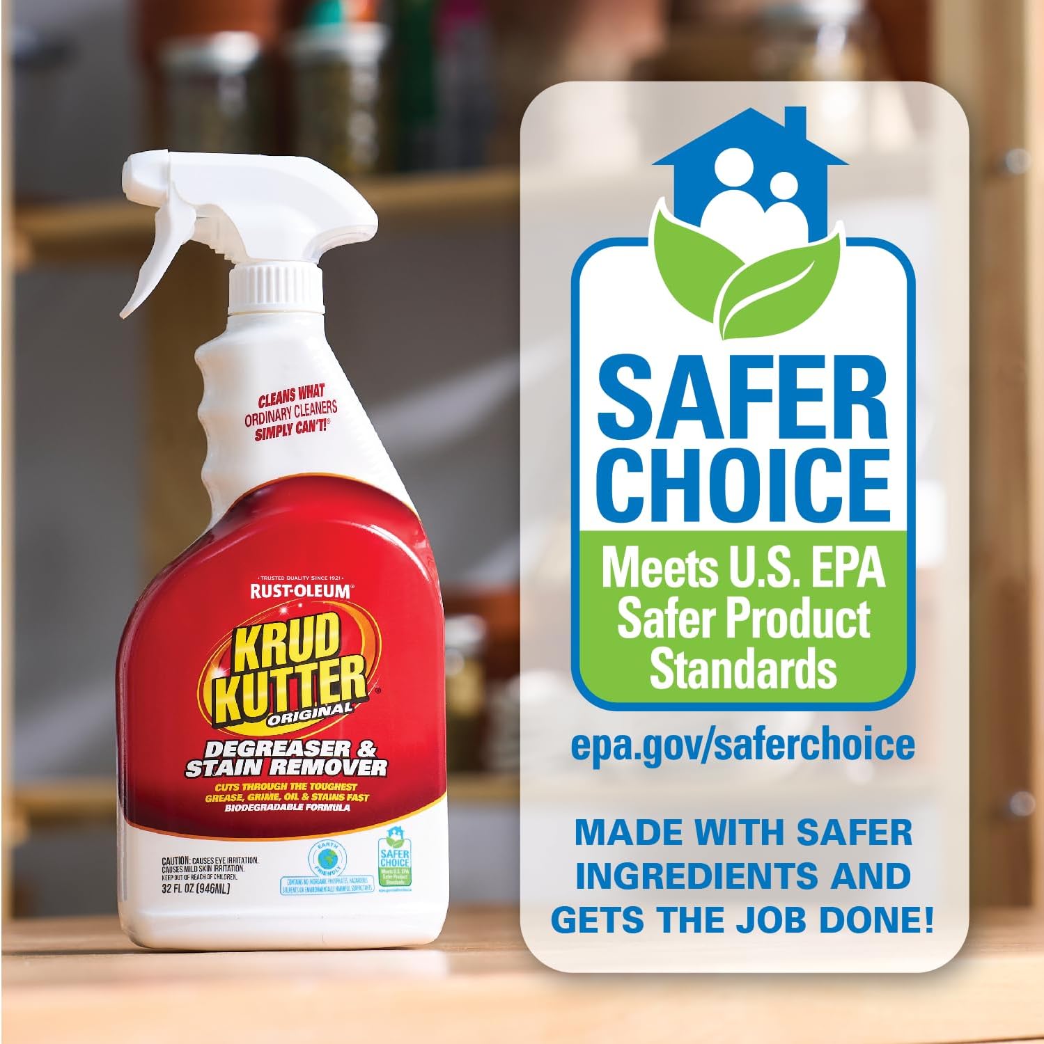 Krud Kutter KK326 Original Concentrated Cleaner/Degreaser Stain Remover Spray, 32 oz 32 Fl Oz (Pack of 1) Spray