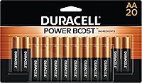 Duracell Coppertop AA Batteries with Power Boost Ingredients, 20 Count Pack Double A Battery with Long-lasting Power, Alkaline AA Battery for Household and Office Devices 20 Count (Pack of 1)