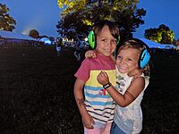 WALKER'S Children's Folding Earmuffs — Youth Low-Profile Padded Headband Hearing Protection