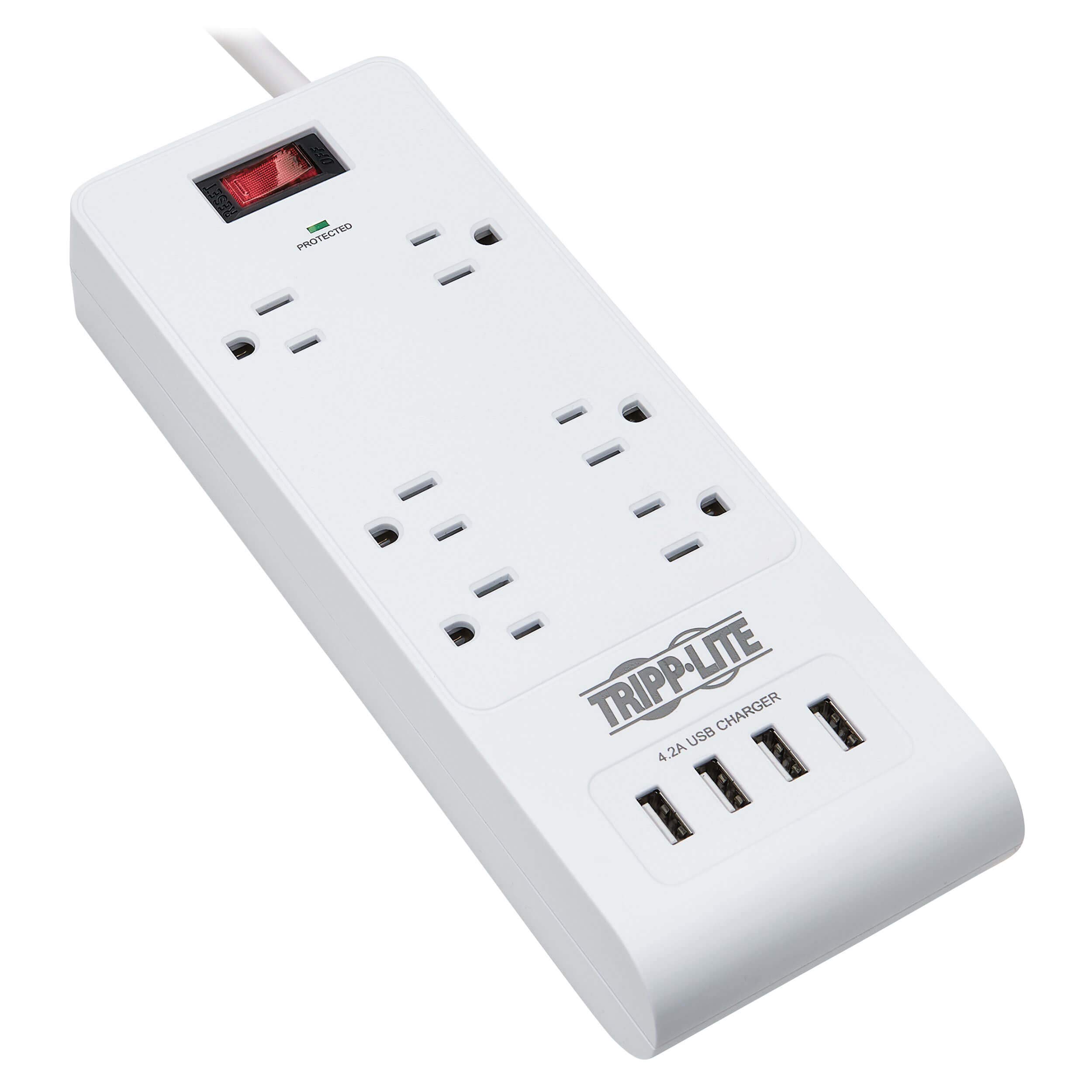 Tripp Lite Surge Protector Power Strip with USB Charging