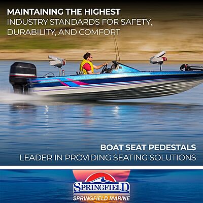 Springfield 1642008 Spring-Lock Power-Rise Adjustable Pedestal - Stand Up, 22-1/2" to 29-1/2"