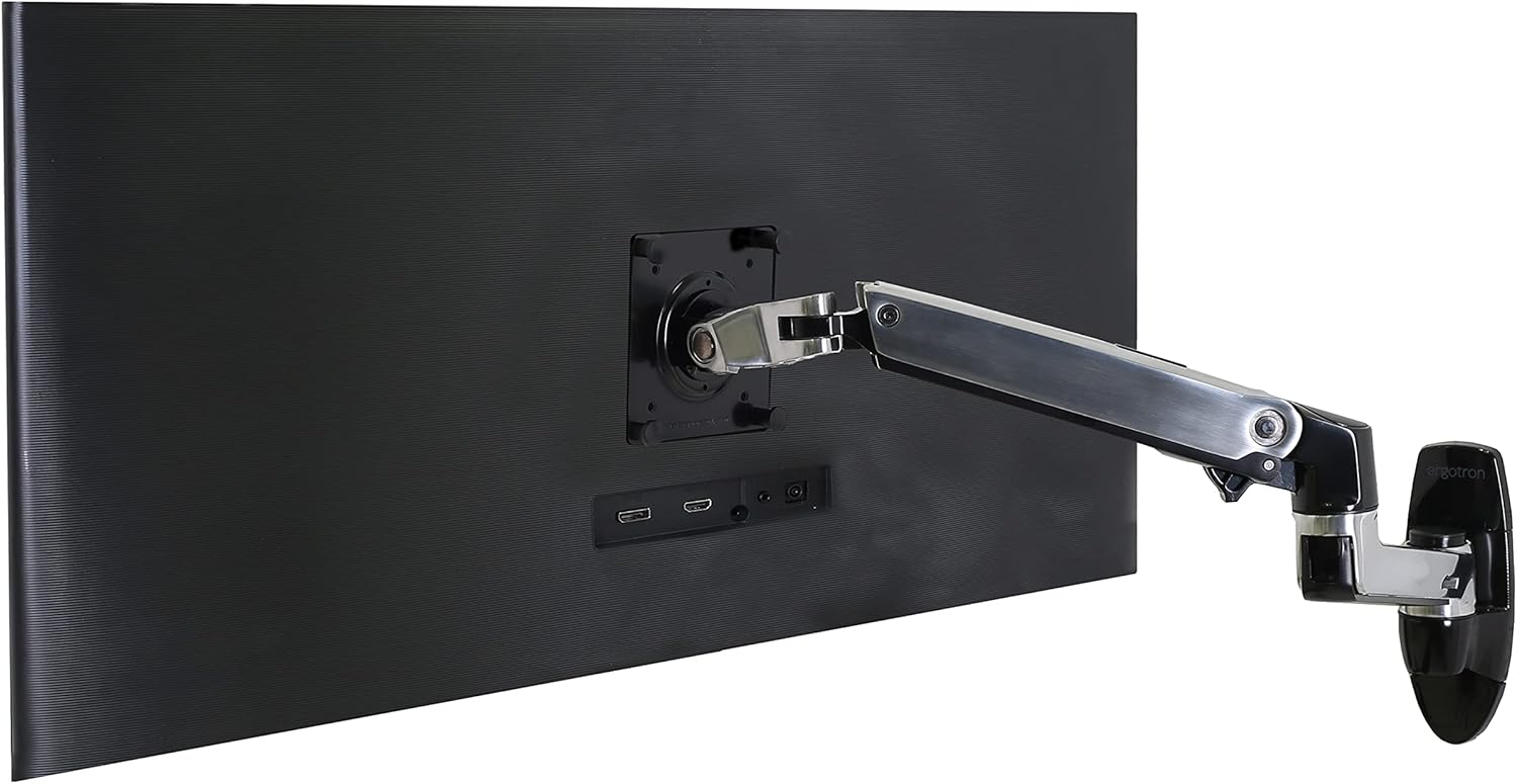 Ergotron – LX Single Monitor Arm, VESA Wall Mount – for Monitors Up to 34 Inches