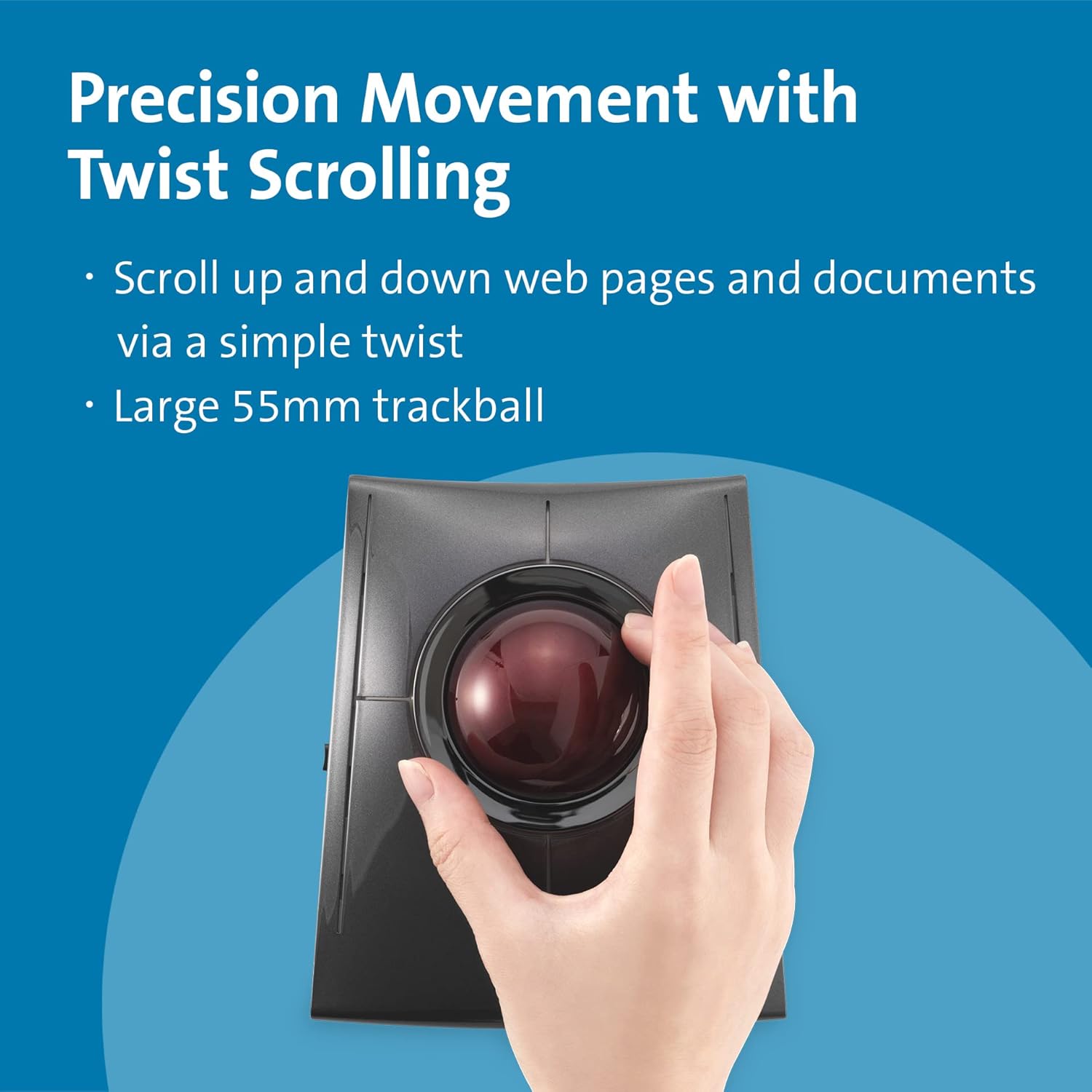 Kensington SlimBlade Pro Rechargeable Wireless Trackball