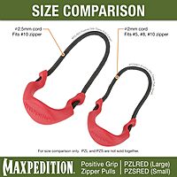 MAXPEDITION Positive Grip Zipper Pulls