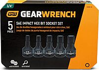 GEARWRENCH Impact Hex Bit Socket Set - 3/4in Drive | 5 Piece | SAE | 84899-06