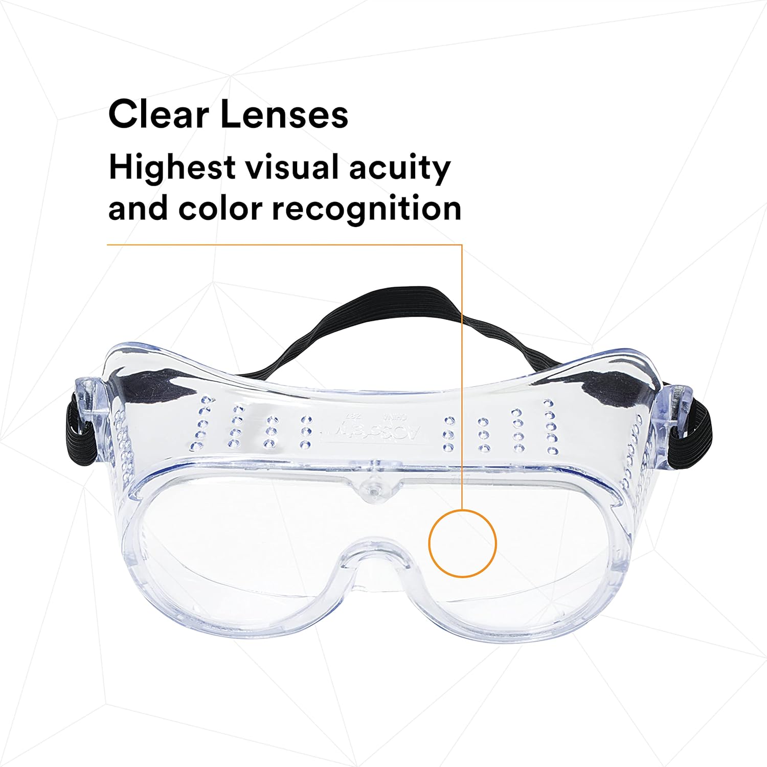 3M Impact Safety Goggles 40650-00000-10, Clear Lens